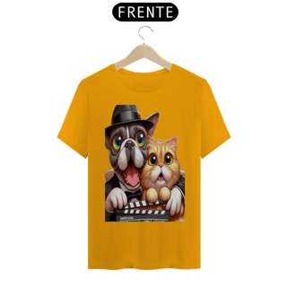 Nome do produto T-Shirt Classic - Gato e cachorro claquete