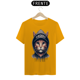 Nome do produto T- shirt Classic -  Gato Hacker