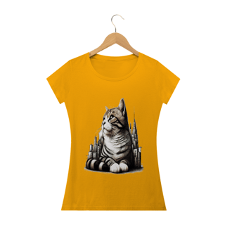 Nome do produto Camiseta Baby Classic Long- Gato em desenho Lápis I