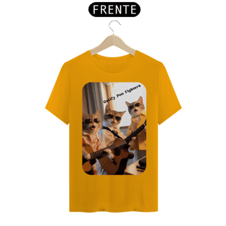 Nome do produto T-Shirt Classic - Gato -Banda Gatify Poo Fighters