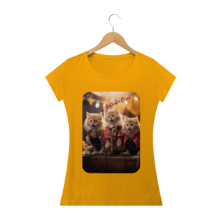 Nome do produto Camiseta Baby Long Classic -Gato -Banda Gatork'n' Roses
