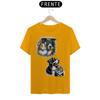 Nome do produto T-Shirt Classic -  Gato e o cão- Amizades 