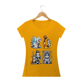 Nome do produto Camiseta Baby Classic Long- Quadro Gatos
