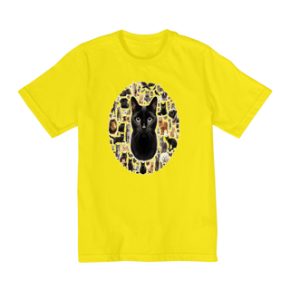 Nome do produto Camiseta Quality Infantil 10a/14a - Gato Preto