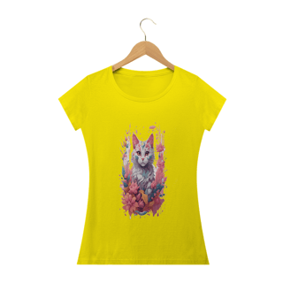 Nome do produto Camiseta Baby Long  -Gatinha III