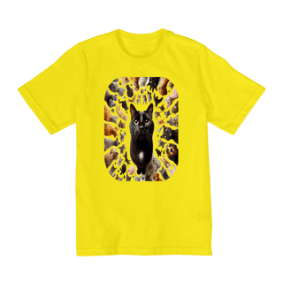 Nome do produto Camiseta Quality Infantil 10a/14a –Gato Preto