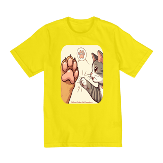 Nome do produto Camiseta Quality Infantil 2a/8a -Amizade cão e gato
