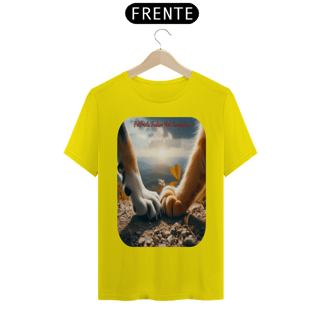 Nome do produto T-Shirt Classic- Patas e Patas - Amizade cão e gato