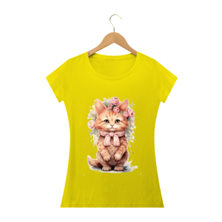 Nome do produto Camiseta Baby Long Classic – Gatinha