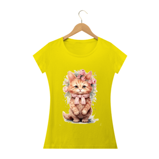 Nome do produto Camiseta Baby Long Quality  – Gatinha
