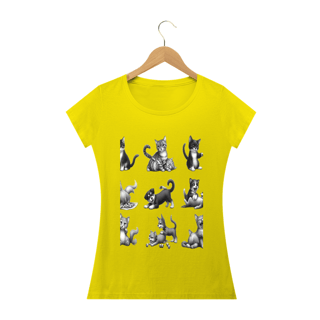 Nome do produto Camiseta Baby Long Quality –Gatos e cachorro Coletânea