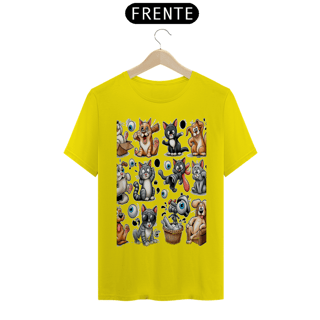 Nome do produto T-Shirt Classic - Gatos e cachorro Coletânea II
