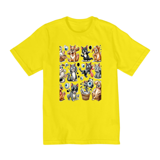 Nome do produto Camiseta Gatos e cachorro Coletânea II