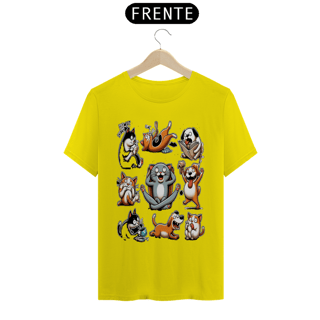 Nome do produto T- shirt Quality - Gatos e cachorro Coletânea V