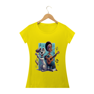 Nome do produto Camiseta Baby Long Classic- Camiseta cachorro Tocando