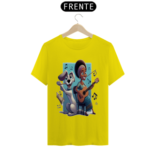 Nome do produto T-Shirt Classic - Camiseta cachorro Tocando