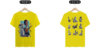 Nome do produto T- shirt Quality - Camiseta cachorro Tocando V/F