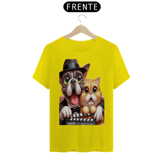 Nome do produto T-Shirt Classic - Gato e cachorro claquete