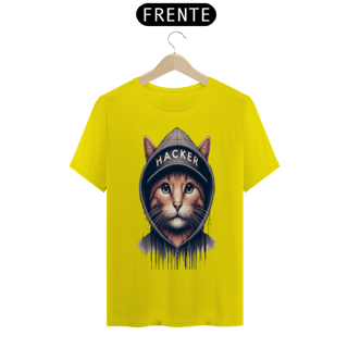 Nome do produto T- shirt Classic -  Gato Hacker