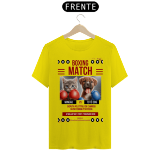 Nome do produto T-Shirt Classic - Boxe GatoXCão Peso Pulga 