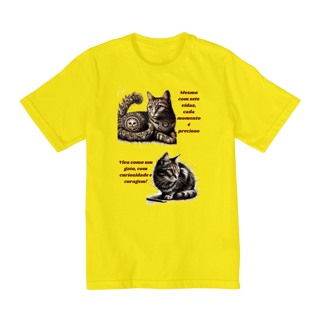 Nome do produto Camiseta Quality Infantil 10a/14a- Gato em desenho Lápis II