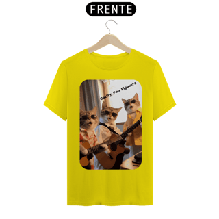 Nome do produto T-Shirt Classic - Gato -Banda Gatify Poo Fighters
