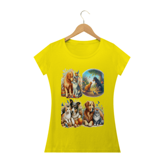 Nome do produto Camiseta Baby Classic Long- Gatos&Cães