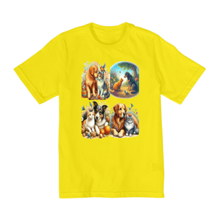 Nome do produto Camiseta Quality Infantil 2a/8a - Gatos&Cães