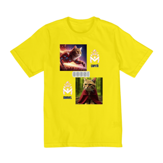 Nome do produto Camiseta Quality Infantil 10a/14a - Gato Goose Marvel II