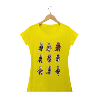 Nome do produto Camiseta Baby Long Quality –  6 Gatos elegantes