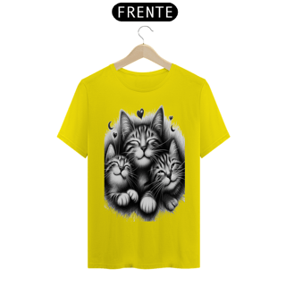 Nome do produto T- shirt Classic - 3 Gatinhos sorrindo