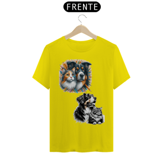 Nome do produto T-Shirt Classic -  Gato e o cão- Amizades 