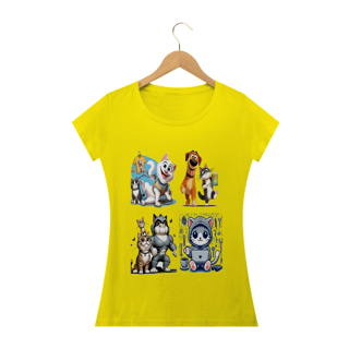 Nome do produto Camiseta Baby Classic Long- Quadro Gatos