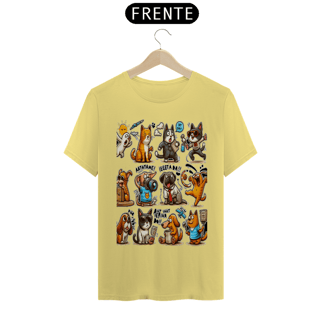 Nome do produto T-Shirt Estonada –  Gatos e cachorro Coletânea IV
