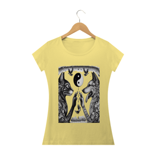 Nome do produto Camiseta Baby Long Estonada- Harmonia Gato e Cão