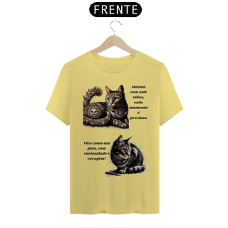 Nome do produto T - Shirt Estonada -Gato em desenho Lápis II