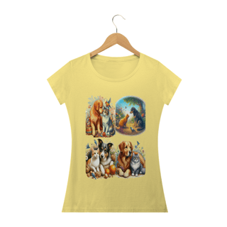 Nome do produto Camiseta Baby Long Estonada- Gatos&Cães