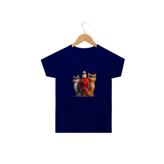 Nome do produto Camiseta Classic Infantil 2a/14a - Gatos Incríveis