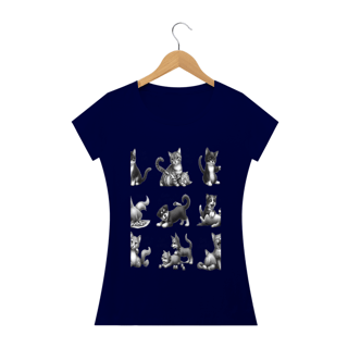 Nome do produto Camiseta Baby Long Quality –Gatos e cachorro Coletânea