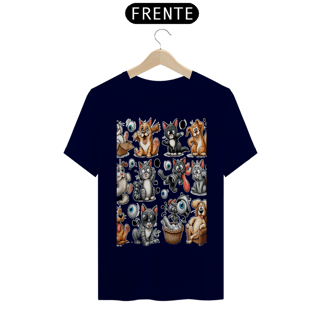 Nome do produto Camiseta Baby Long Quality –Gatos e cachorro Coletânea II