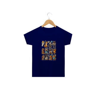 Nome do produto Camiseta Classic Infantil 2a/14a - Camiseta Gatos e cachorro Coletânea IV
