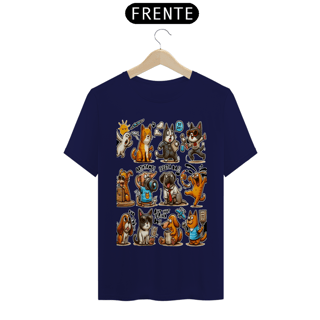 Nome do produto T-Shirt Classic - Gatos e cachorro Coletânea IV