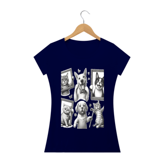 Nome do produto Camiseta Baby Long Quality –Gatos e cachorro Coletânea III