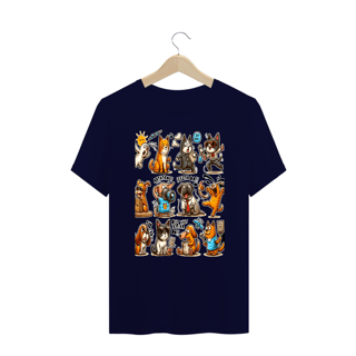 Nome do produto T-Shirt PLUS SIZE - Gatos e cachorro Coletânea IV