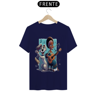 Nome do produto T-Shirt Classic - Camiseta cachorro Tocando