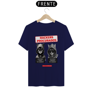 Nome do produto T- shirt Classic -  Gatos Hackers procurados