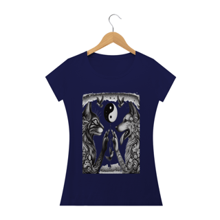 Nome do produto Camiseta Baby Classic Long- Harmonia Gato e Cão