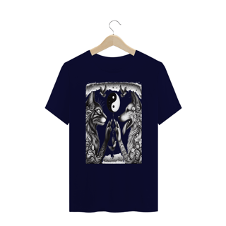 Nome do produto T-Shirt PLUS SIZE - Harmonia Gato e Cão