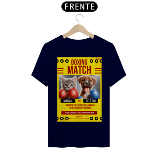 Nome do produto T- shirt Quality - Boxe GatoXCão Peso Pulga -Amarelo