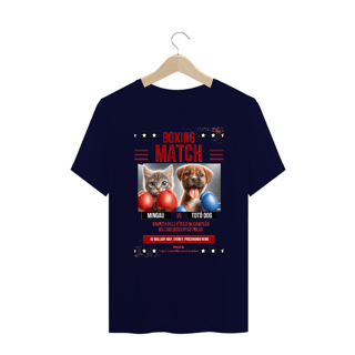 Nome do produto T-Shirt PLUS SIZE - Boxe GatoXCão Peso Pulga